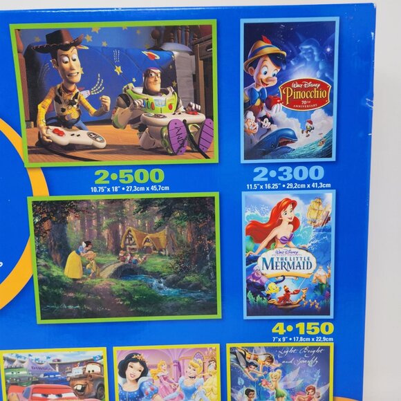 Mega Puzzles Disney 8 Puzzle Set With Toy Story, Pinocchio, Snow White, Little M - Picture 2 of 11